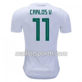 Maillot de Foot Mexique Carlos V 11 Exterieur Coupe du monde 2018